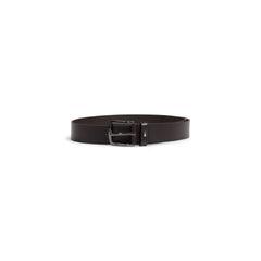 Cinturón de cuero marrón de Tommy Hilfiger