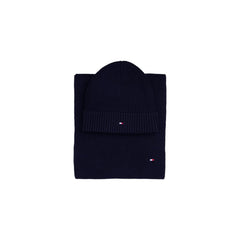 Bufanda de algodón azul de Tommy Hilfiger