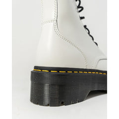 Bota de cuero blanca Dr. Martens