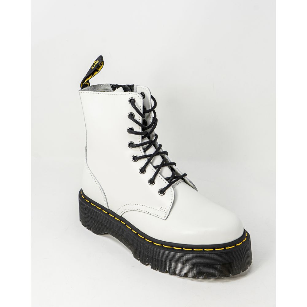 Bota de cuero blanca Dr. Martens