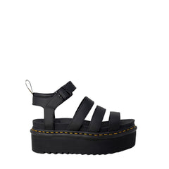 Dr. Martens - Zapatos planos de cuero negro