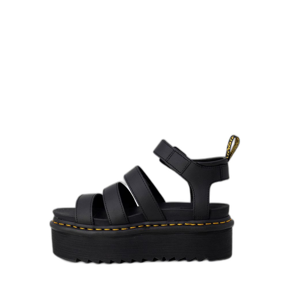 Dr. Martens - Zapatos planos de cuero negro