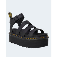 Dr. Martens - Zapatos planos de cuero negro