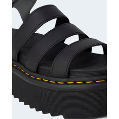 Dr. Martens - Zapatos planos de cuero negro