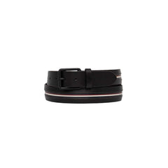 Cinturón de cuero negro Tommy Hilfiger