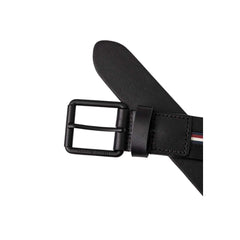 Cinturón de cuero negro Tommy Hilfiger