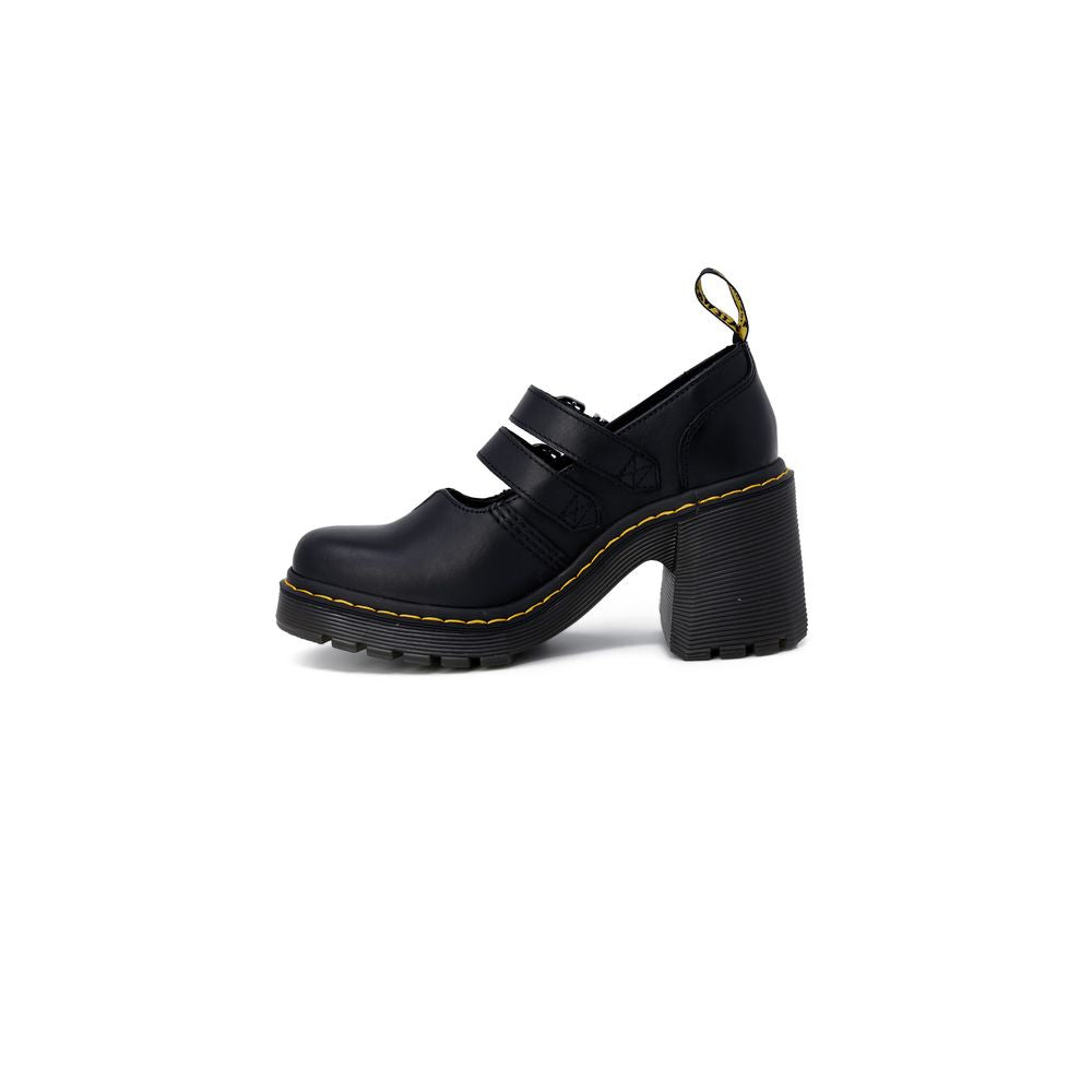 Sandalia de cuero negra Dr. Martens