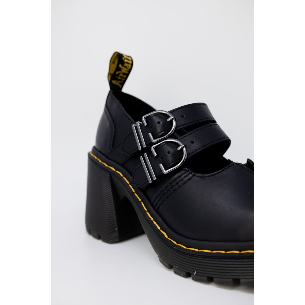 Sandalia de cuero negra Dr. Martens