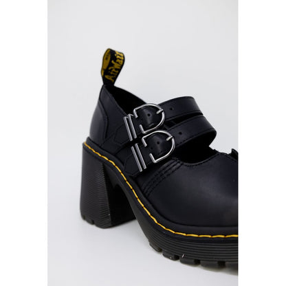 Sandalia de cuero negra Dr. Martens