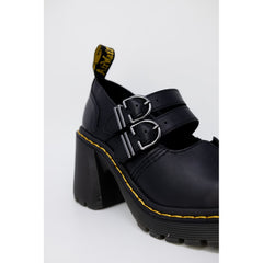 Sandalia de cuero negra Dr. Martens