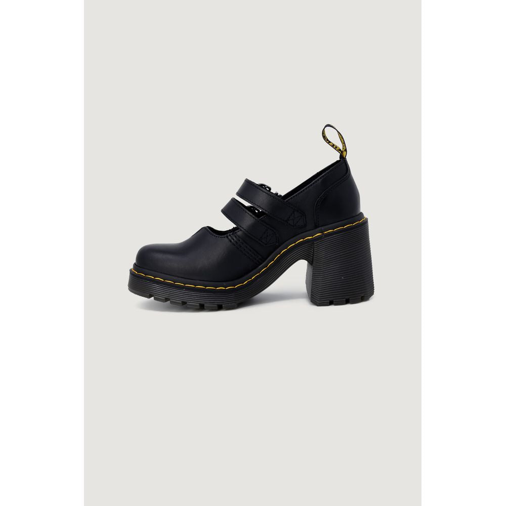 Sandalia de cuero negra Dr. Martens