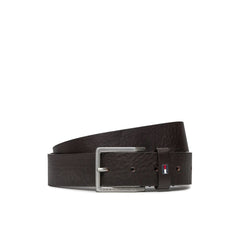 Cinturón de cuero marrón de Tommy Hilfiger