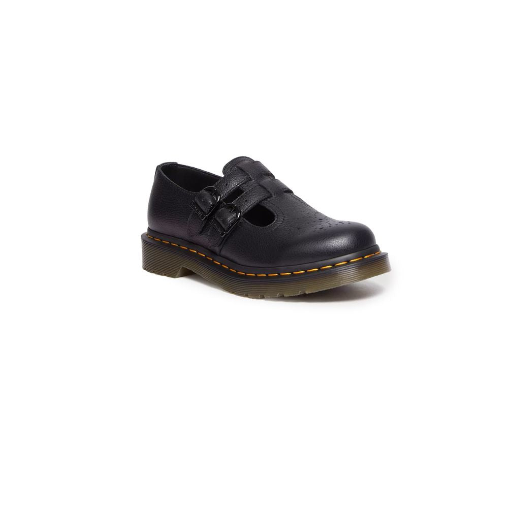 Dr. Martens - Zapatos planos de cuero negro
