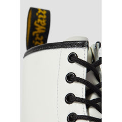 Bota de cuero blanca Dr. Martens