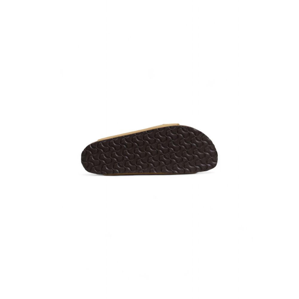 Sandalia Birkenstock de piel de ante beige