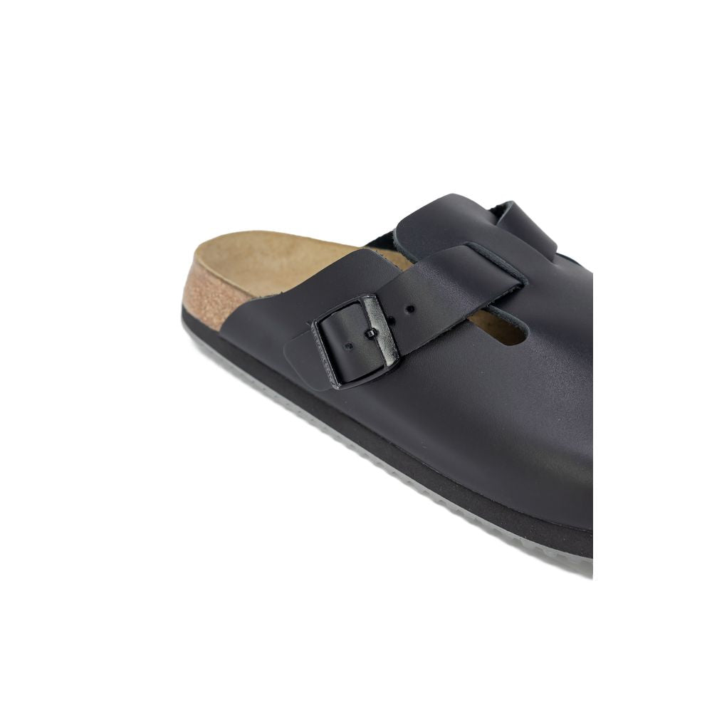 Sandalia de cuero negra Birkenstock