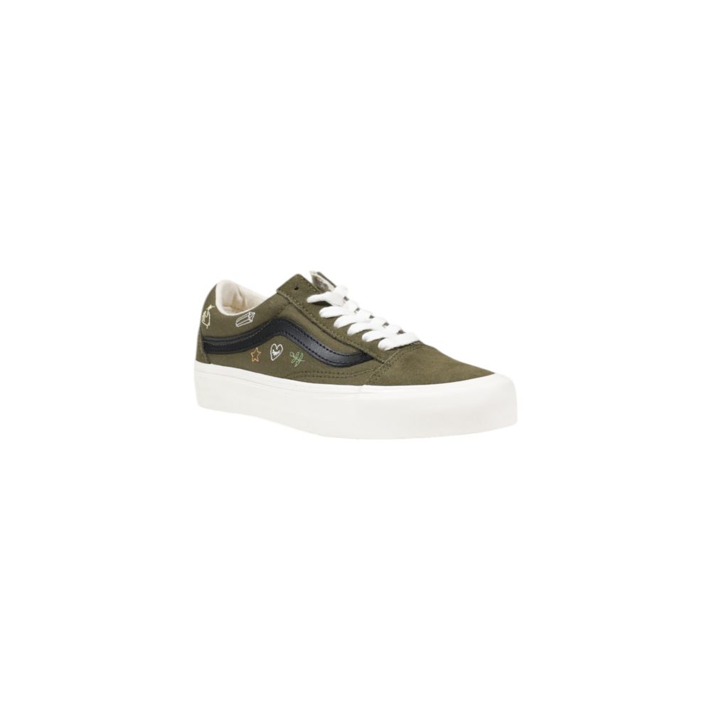Zapatillas de cuero verde Vans
