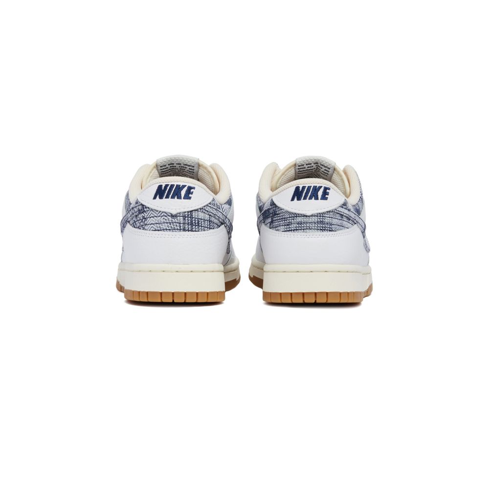 Nike Dunk Low Blanco/Azul marino medianoche-Rojo gimnasio-Vela