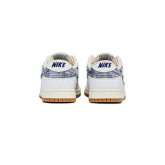 Nike Dunk Low Blanco/Azul marino medianoche-Rojo gimnasio-Vela