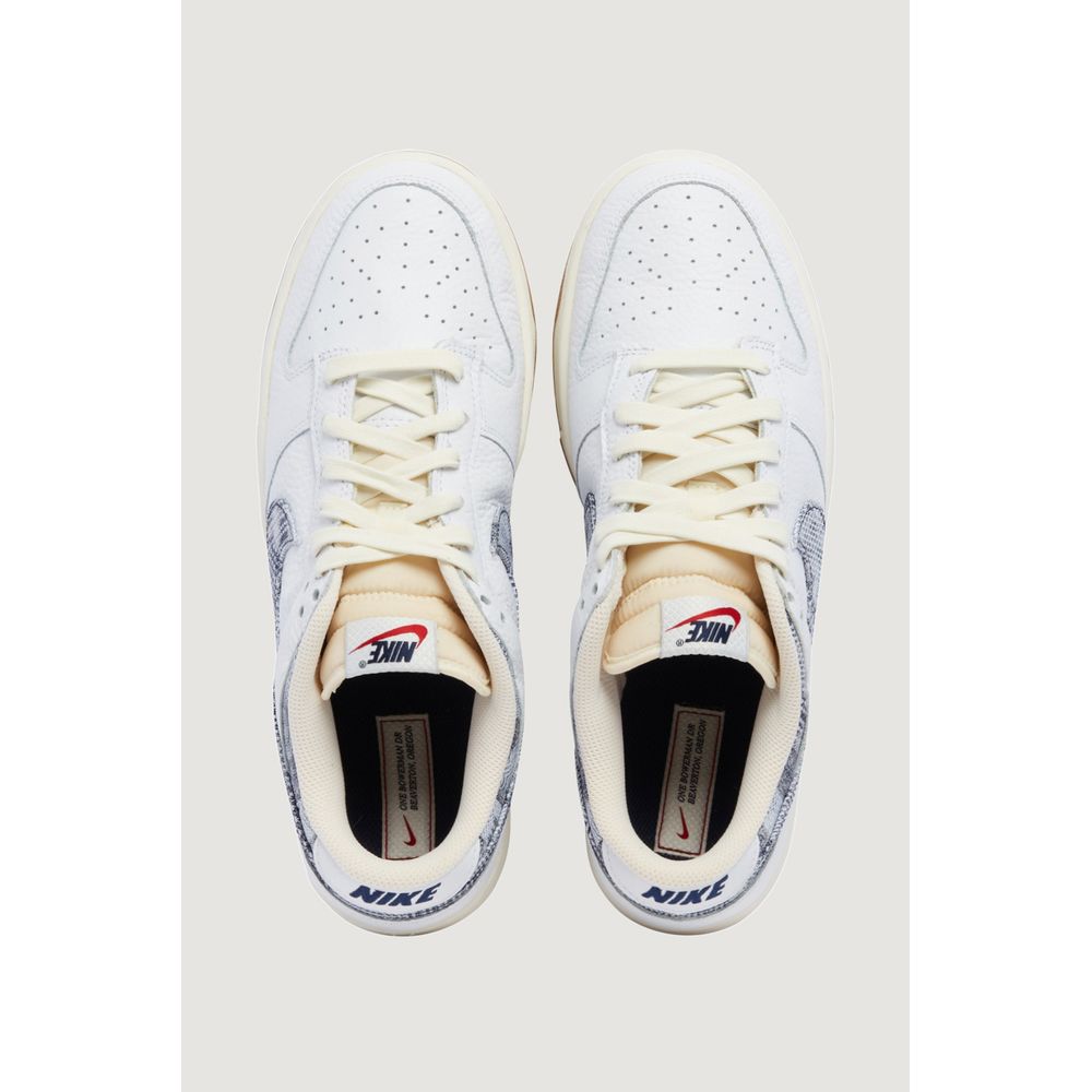 Nike Dunk Low Blanco/Azul marino medianoche-Rojo gimnasio-Vela