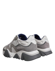 Zapatillas Versace Squalo de caña baja y gruesa de neopreno y cuero gris