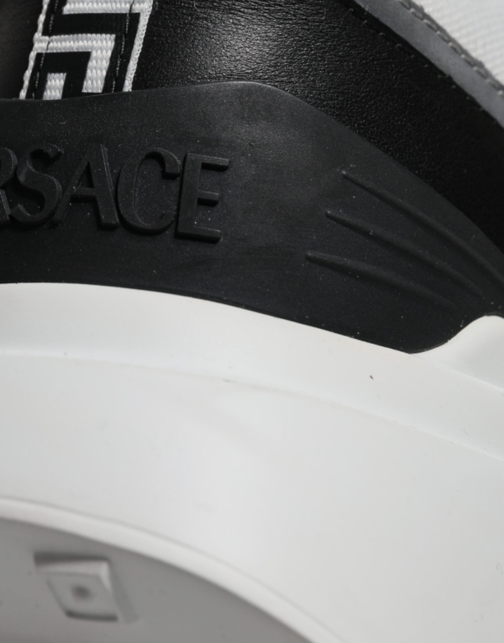 Zapatillas deportivas bajas Versace de lona multicolor con tejido cuádruple Medusa