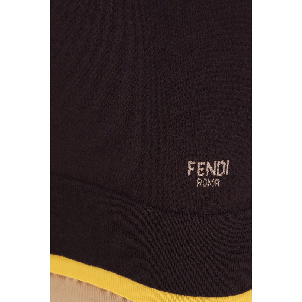 Minivestido de cuello alto Fendi