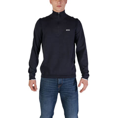 Cárdigan de algodón azul de Hugo Boss