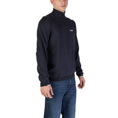 Cárdigan de algodón azul de Hugo Boss