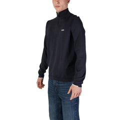 Cárdigan de algodón azul de Hugo Boss