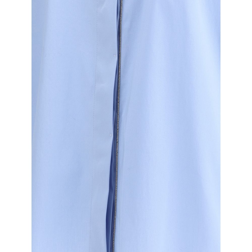 Brunello Cucinelli Camisa Monile brillante