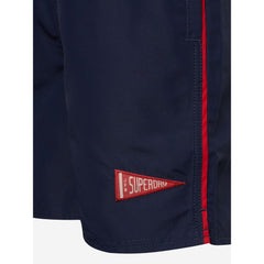 Traje de baño Superdry de poliéster reciclado azul