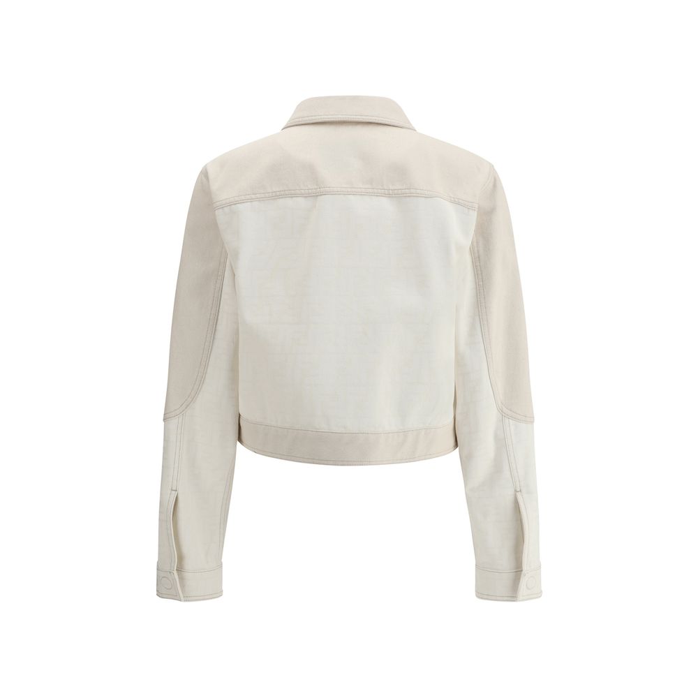 Gabardina vaquera con estampado FF de Fendi