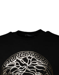 Sudadera con cuello redondo de polar Medusa negra de Versace para hombre