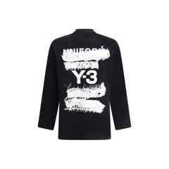 Jersey de manga larga Y-3 con estampado maxi