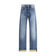 Vaqueros con dobladillo Barroco de Versace