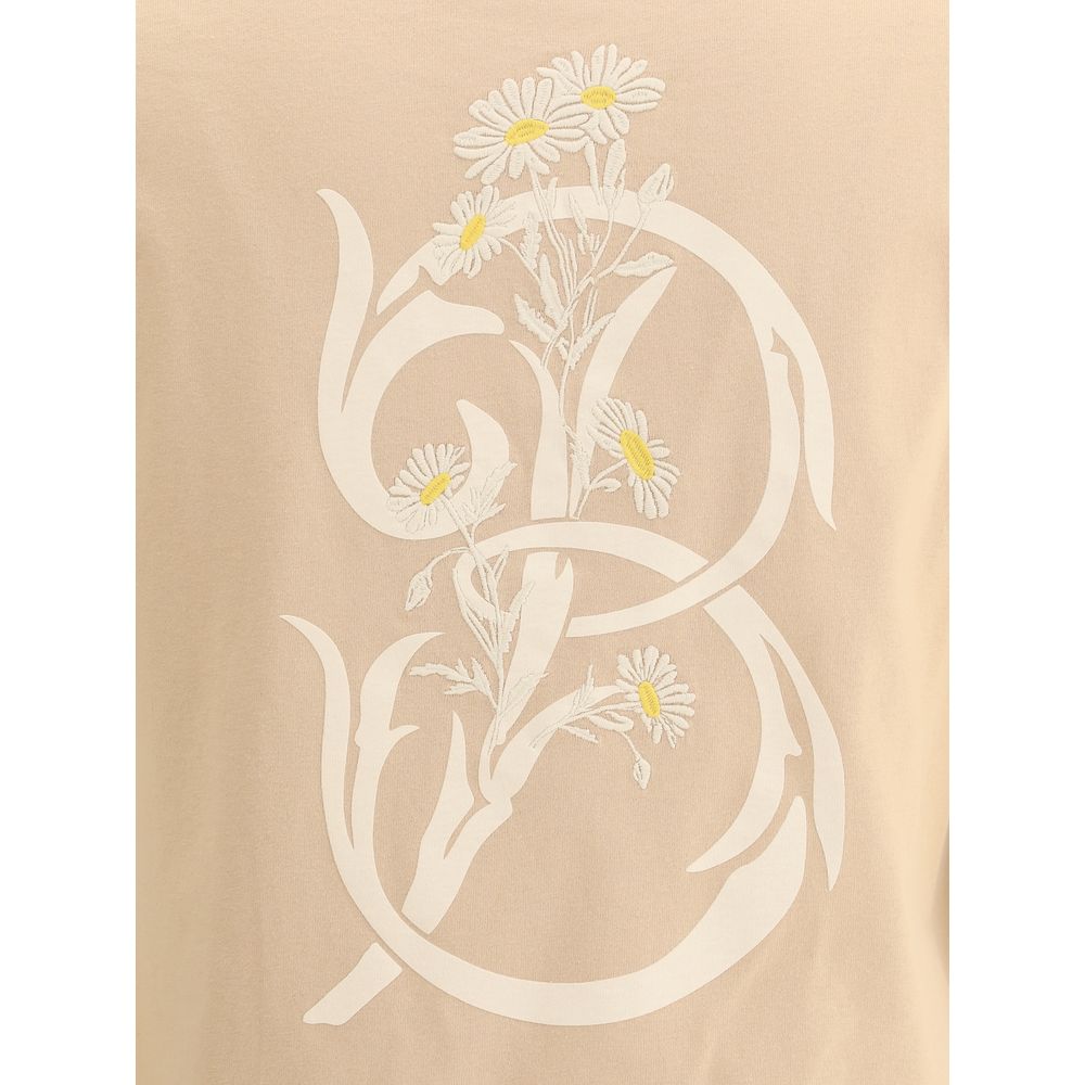 Camiseta con logotipo floral de Burberry