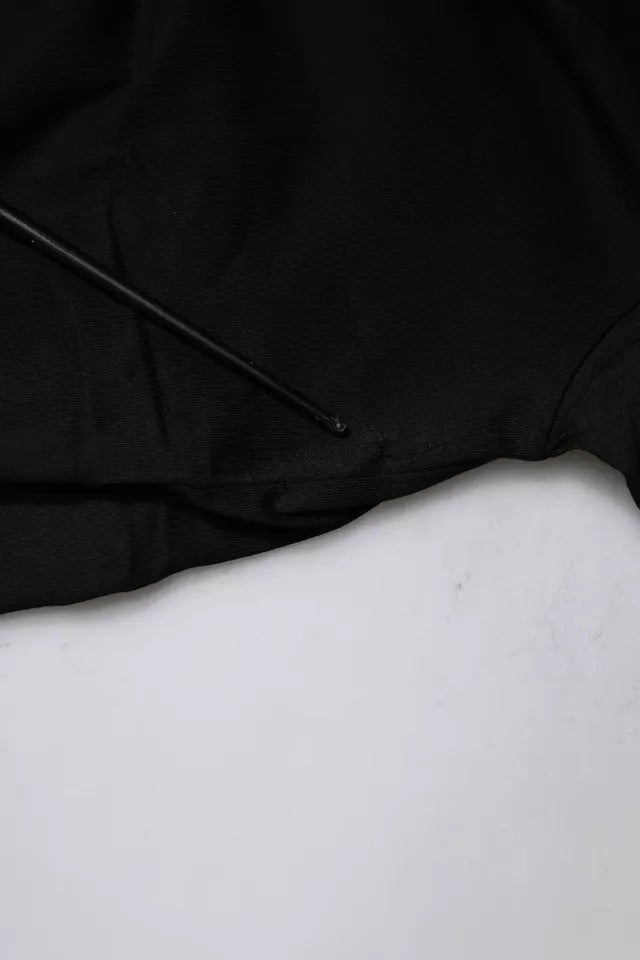 Camiseta de algodón negra de Balenciaga con cuello redondo y manga corta y estampado del logotipo