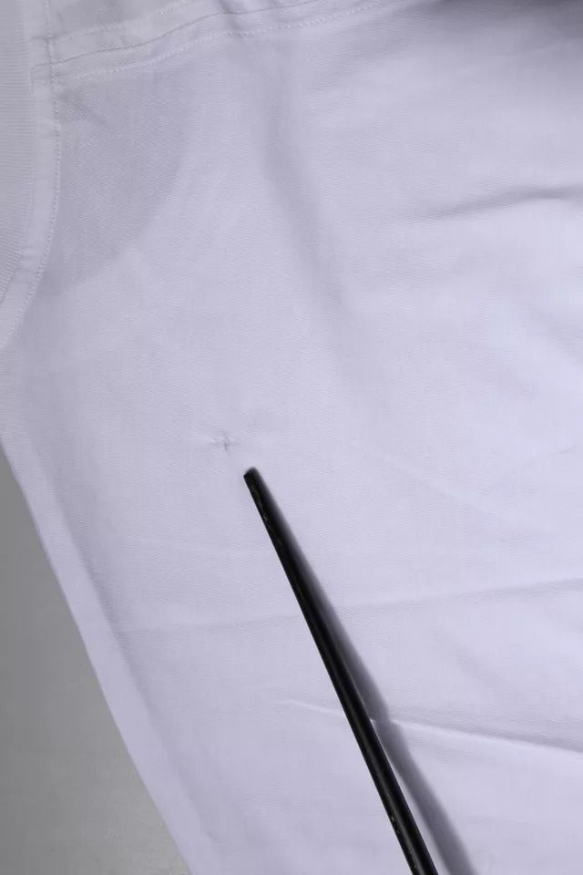 Camiseta de algodón de manga corta y cuello redondo con logotipo blanco de Balenciaga