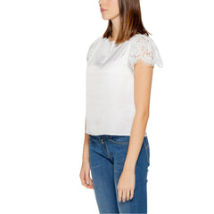 Guess White Polyester Blouse