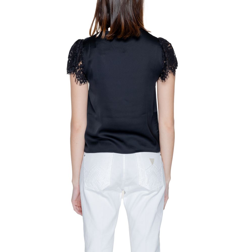 Guess Black Polyester Blouse