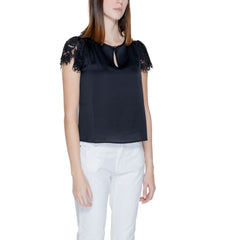 Guess Black Polyester Blouse