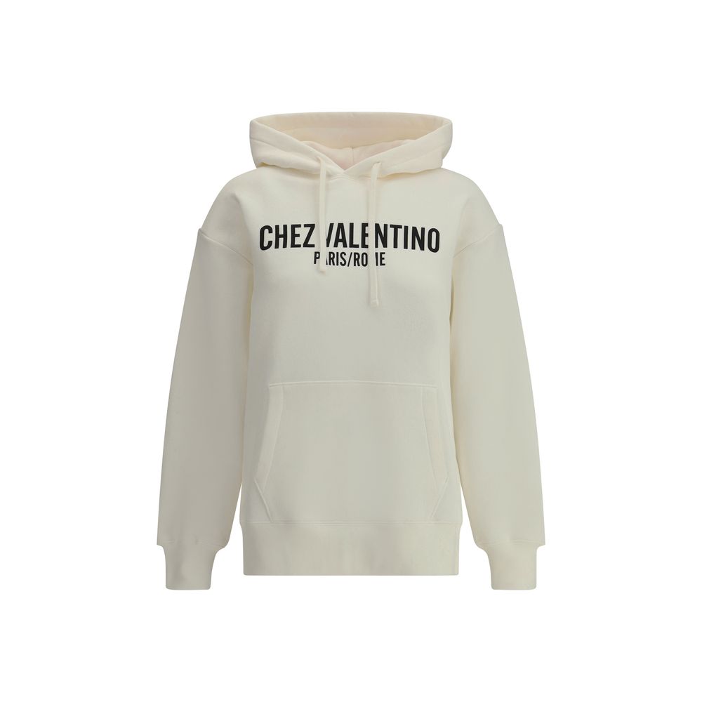 Sudadera con capucha de algodón con el logotipo de Valentino