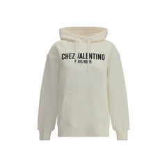 Sudadera con capucha de algodón con el logotipo de Valentino