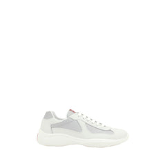 Zapatillas deportivas americanas de cuero blanco Prada