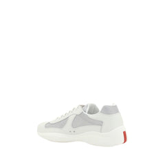 Zapatillas deportivas americanas de cuero blanco Prada