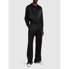 Camisa de viscosa negra Amiri