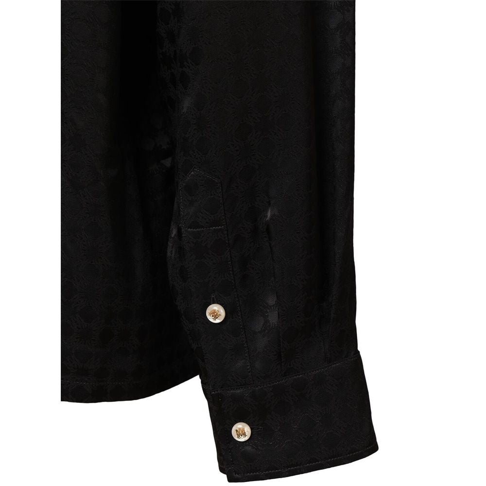 Camisa de viscosa negra Amiri