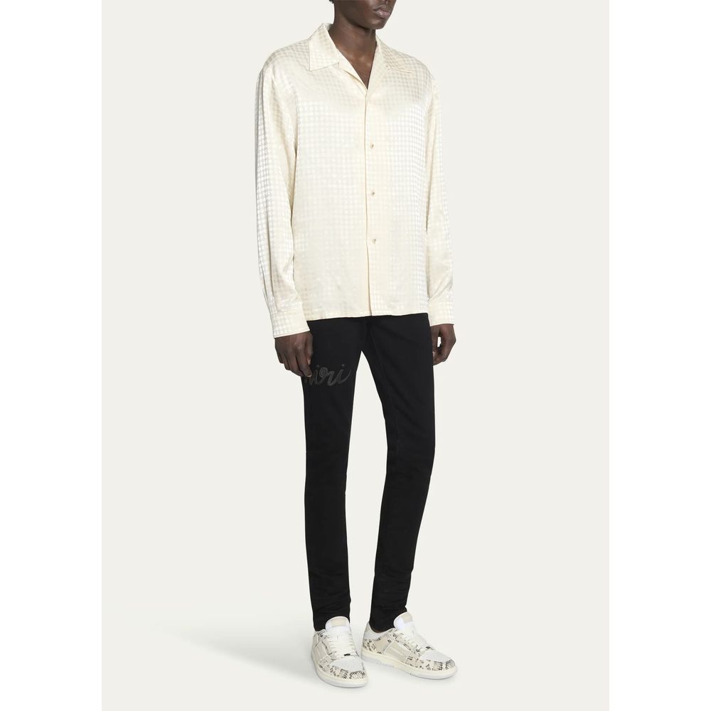 Camisa de viscosa blanca Amiri