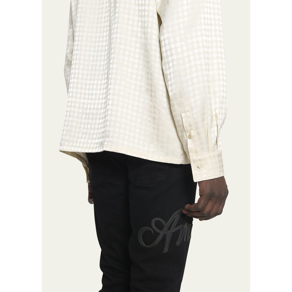 Camisa de viscosa blanca Amiri